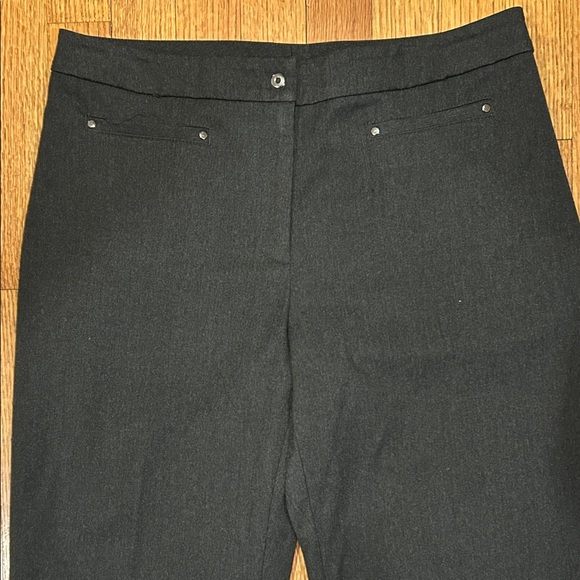 Elliott Lauren Charcoal Gray Straight Dress Pants - Picture 4 of 10